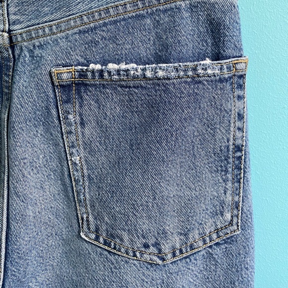 High Waisted Distressed Free People Denim - Picture 4 of 7